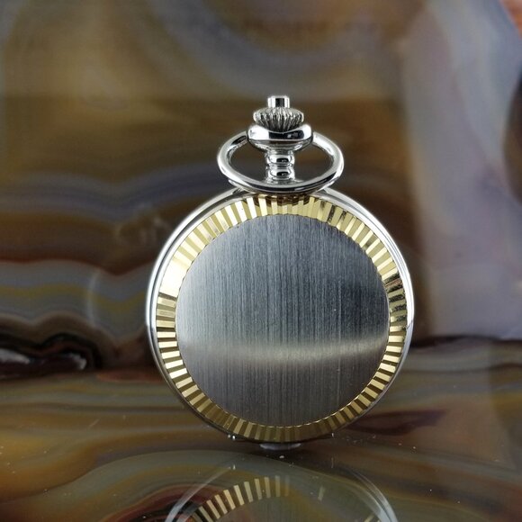 COLIBRI Silver & Gold Presidential Pocket Watch - Picture 1 of 5